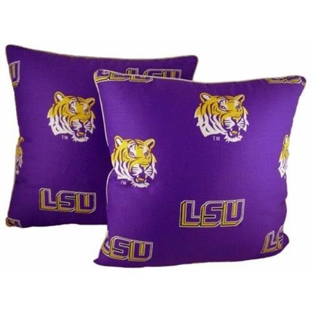 COLLEGE COVERS College Covers LSUDPPR LSU 16 x 16 Decorative Pillow Set LSUDPPR